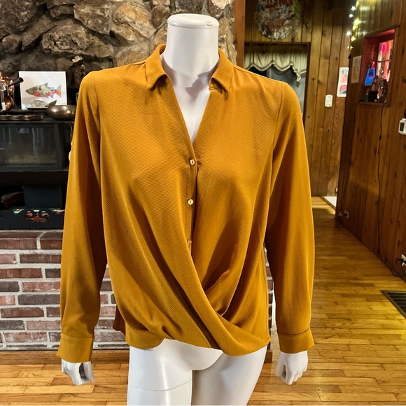 All in Favor Tops - All In Favor Mustard Yellow Women's Top